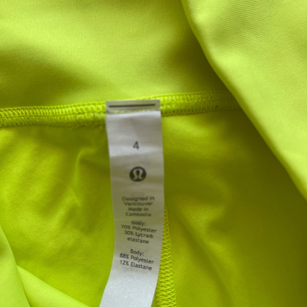 Lululemon Wunder Unders In Lime Green. Size 4. - image 5